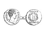 Augustus, Denarius of - cf Luke 2.1